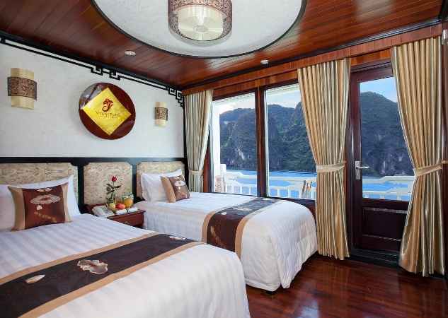 Phòng ngủ Twin du thuyền Viola cruise.jpg